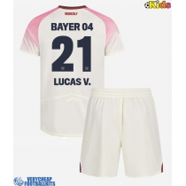 Bayer Leverkusen Lucas Vazquez #21 Replica Away Minikit 2025-26 Short Sleeve (+ pants)